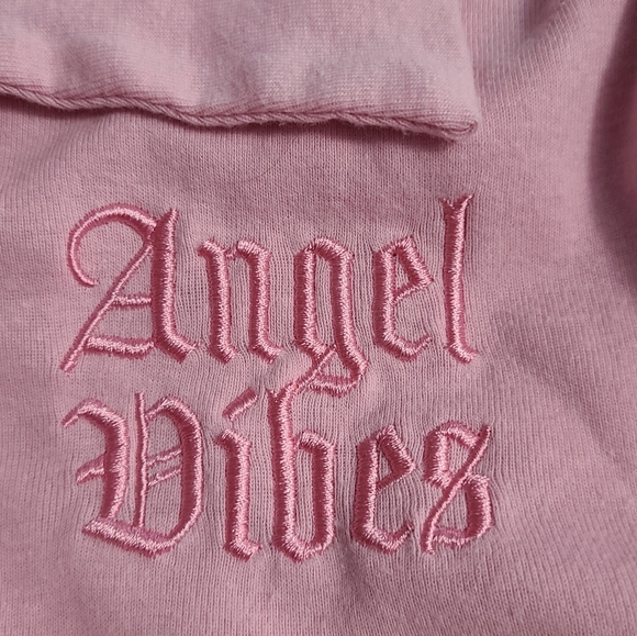 Pink button up crop top Size M - Picture 6 of 8